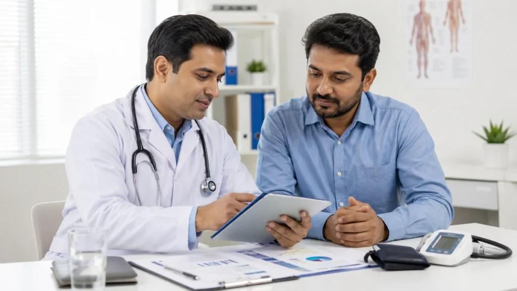Complete Health Checkup Guide 2026 doctor reviewing patient health reports